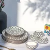 CERAMIC DINNER SET - OBSIDIAN (SET OF 12)